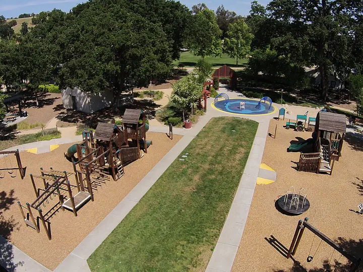 Hap Magee Ranch Park from above, Danville