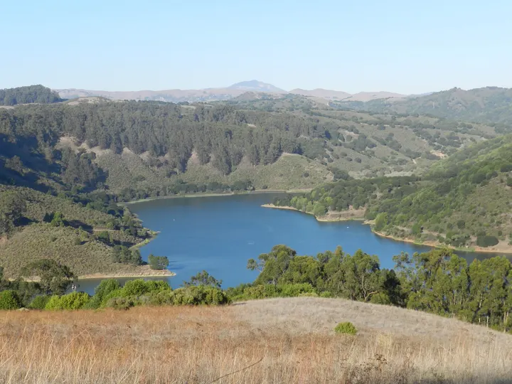 Lake Chabot from Fairmont Ridge, San Leandro