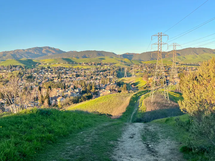 Mount Diablo over northern San Ramon