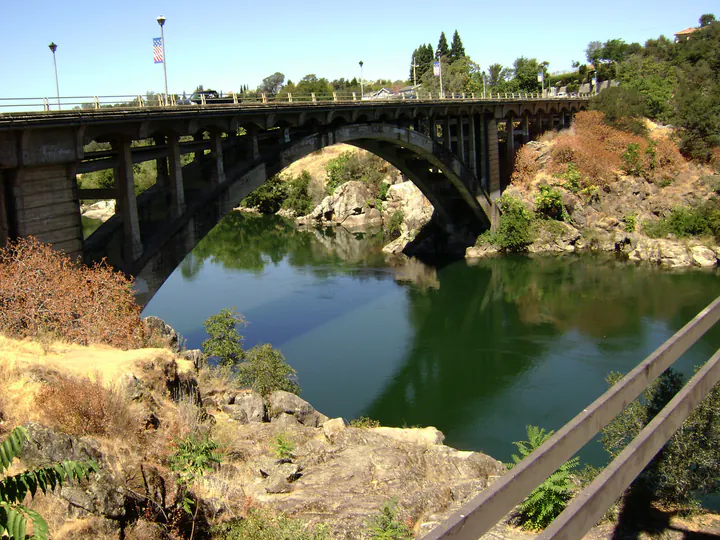 Rainbow Bridge over the American River, Folsom